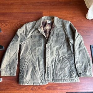 Flint and Tinder Flannel-Lined Quilted Waxed Rancher Jacket XL